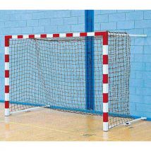 Paire Buts Hand Compet Ges Alu Bandes Vinyles Rabattable Déport De 09 À 1 4m