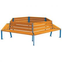 Banc Tour D'arbre Silaos Acier/bois - Procity