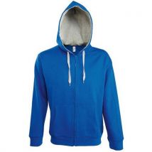 Veste Zippée À Capuche Contrastée Tech Royal