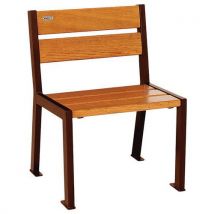 Chaise Silaos 5 Lames Acier/bois - Procity