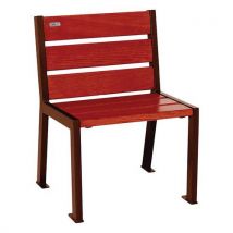 Chaise Silaos 6 Lames Acier/bois - Procity
