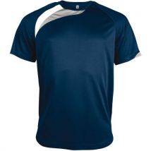 Tee-shirt Wave Pes Marine/blanc/gris