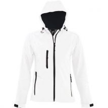 Veste Femme Zippée Softshell En Polyester Blanc