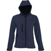 Veste Femme Zippée Softshell En Polyester French Marine