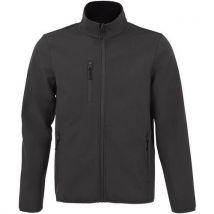 Veste Homme Zippée Softshell En Polyester Anthracite