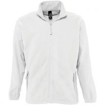 Veste Homme Micropolaire Zippée En Polyester Blanc