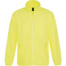 Veste Homme Micropolaire Zippée En Polyester Jaune Fluo