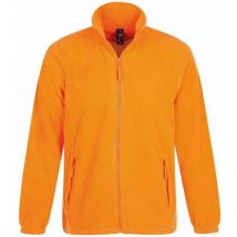 Veste Homme Micropolaire Zippée En Polyester Orange Fluo