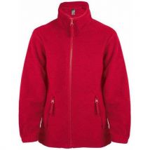 Veste Enfant Micropolaire Zippée En Polyester Rouge