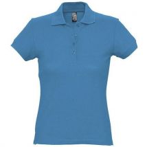 Polo Personnalisable Femme En Coton Aqua