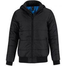Veste Doudoune Super Hood Noir/bleu