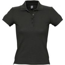 Polo Personnalisable Femme En Coton Noir