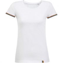 Tee-shirt Personnalisable Femme En Coton Blanc/multico