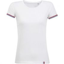 Tee-shirt Personnalisable Femme En Coton Blanc/royal