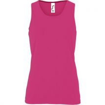 Débardeur Personnalisable De Sport Femme En Polyester Rose Fluo 2