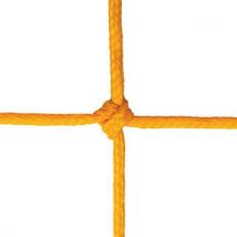 Paire Filets Foot À 11 - Fil Ø4mm 120mm Maille Simple Forme Trapézoïdale