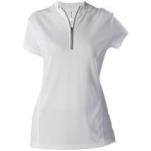 Maillot Cyclisme Féminin Technique Manches Courtes Blanc
