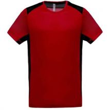 T-shirt Bicolore Unity Pes Rouge/noir Tech