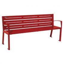 Banc Silaos Accoudoirs 6 Lames 180 M Acier - Procity