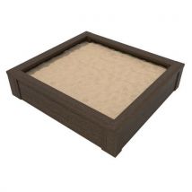 Bac À Sable 130 X 140 Cm Margelle Bords Arrondis Espace Urbain