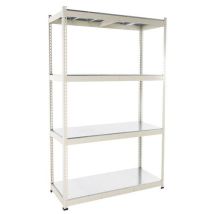 Manutan Expert - Rayonnage Charge Lourde Rapid 1 - 2440x1525x610mm - 4 Tablettes Acier - 700kg/Niveau - Montage Facile