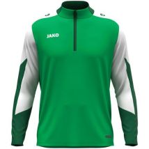 Jako - Zip Top Enfant Dynamic Vert - Taille 13-14 ans - Polyester Multisport