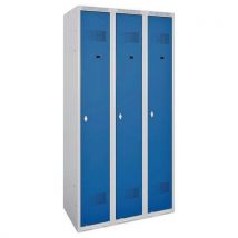 Vestiaire Industrie Propre Prima 1 À 4 Colonnes Larg 300 Mm Sur Socle