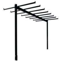 Leisure N Pleasure - Rehausse pour chariot Rio- Jumbo - Noir Acier Roulettes - 205x90x95cm - 2 ans Garantie