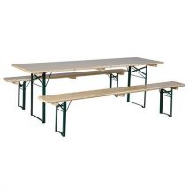 Pack Festival Table + 2 Bancs Leisure N Pleasure