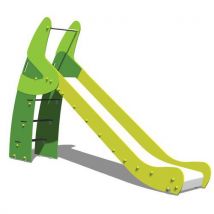 Manutan Expert - Toboggan Glisseo 1,3m - Inox, HPL - Vert - 2-12 ans - Éco-responsable