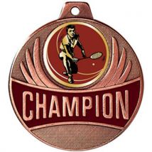 Médaille Badminton - Champion - 50mm