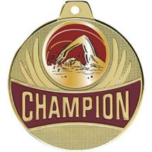 Médaille Natation - Champion - 50mm