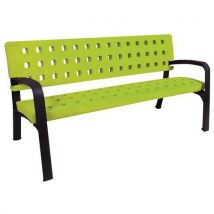 Banc Horizon - Vert Clair - Polyéthylène - 170cm Largeur - Mobilier Urbain - Aménagement Extérieur