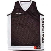 Lot de 10 - Spalding - Maillot de Basket Réversible Enfant Noir Blanc - Taille 7-8 ans - Joueur Mixte