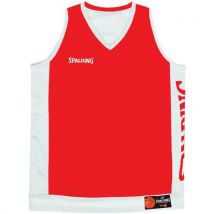 Maillot Basket Réversible Enfant - Spalding - Rouge Blanc