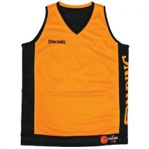 Lot de 10 - Spalding - Maillot de Basket Réversible Enfant Orange/Noir - Taille 140 cm - Joueur Mixte