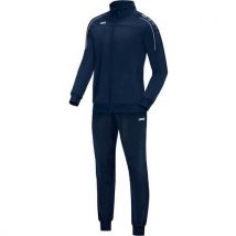Ensemble Survêtement De Foot Polyester Veste Et Pantalon Enfant - Jako - Classico Bleu Marine