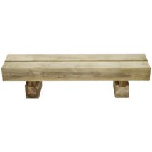Mobextan - Banquette Pont l'Abbé 200x45x45 cm - Pin Traité - Mobilier Urbain Éco-responsable - PEFC