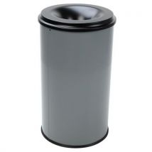 Poubelle Antifeu Manutan - 20 L À 110 L - Noir Ou Gris - Manutan Expert