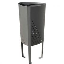 Poubelle P77 - 77 L Acier Gris