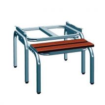 Socle Banc Escamotable Pour Vestiaire Seamline - 2 Lames Composite