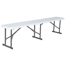 Banc Pliant Piètement Métal Assise Polyéthylène Hd Leisure N Pleasure