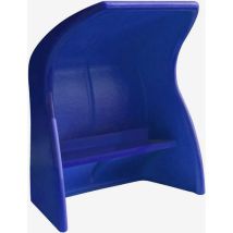 Abri de touche monobloc bleu - Banc composite 1,50m - Personnalisable - Recyclable