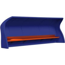Abri de touche monobloc 5m orange banc composite personnalisable recyclable