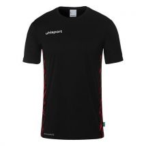 Uhlsport - Maillot Football Progressive 28 Adulte Mixte Noir/Rouge XXL - Polyester Personnalisable