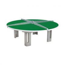 Table De Tennis De Table Ronde Extérieure - 4 Parties - Maillith