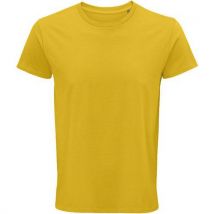 Sol-s - T-shirt Crusader Homme Jaune - Taille L - Coton Organique Bio - Personnalisable - Oeko-Tex