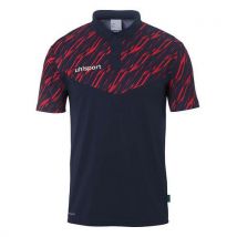 Polo Progressive 28 Manches Courtes Bleu/rouge Uhlsport