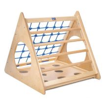 GES - Triangle à grimper en hêtre - 100 cm - Idéal pour la motricité des enfants dès 4 ans