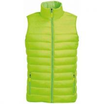 Doudoune Light Homme Sans Manche En Nylon Lime Fluo